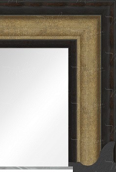 Зеркало «Лерос» Коричневая с золотом