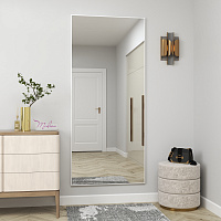 Зеркало в алюминиевой раме 08 «Премиум Белый Матовый» — фото 2